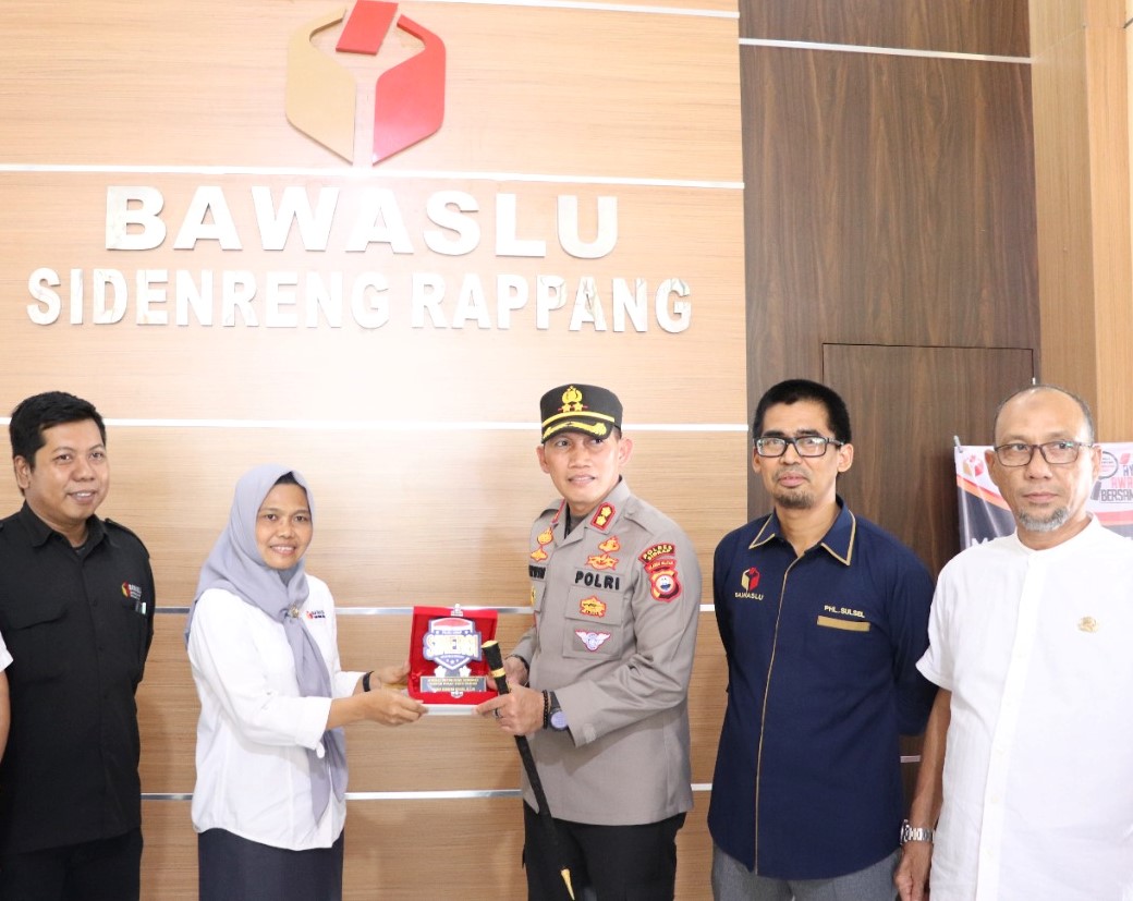 Bawaslu Sidrap terima Kunjungan Kapolres Sidrap