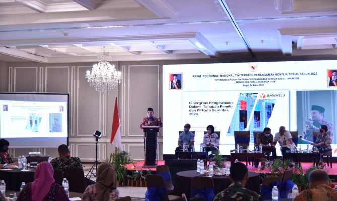 Hadiri Rakornas Tim Terpadu Penanganan Konflik Sosial, Afif: IKP Jadi Panduan Cegah Pelanggaran Pemilu