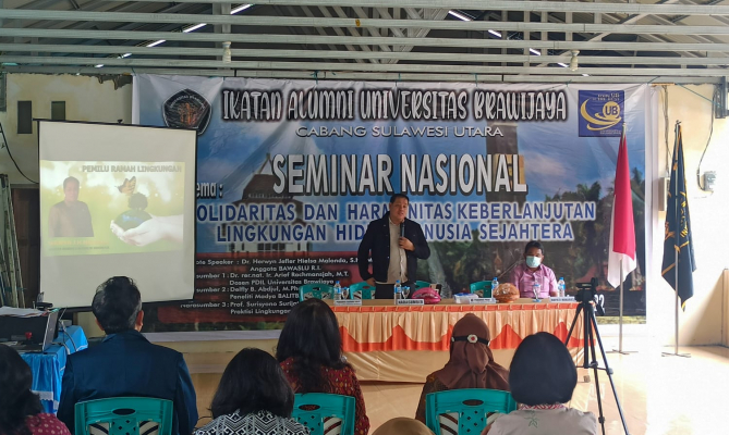 Herwyn Gaung Pemilu Ramah Lingkungan dalam Seminar Alumni Universitas Brawijaya