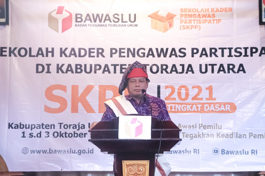 Ketua Bawaslu RI Buka Secara Resmi SKPP Tingkat Dasar 2021 Titik Terakhir Wilayah Sulsel Di Toraja Utara