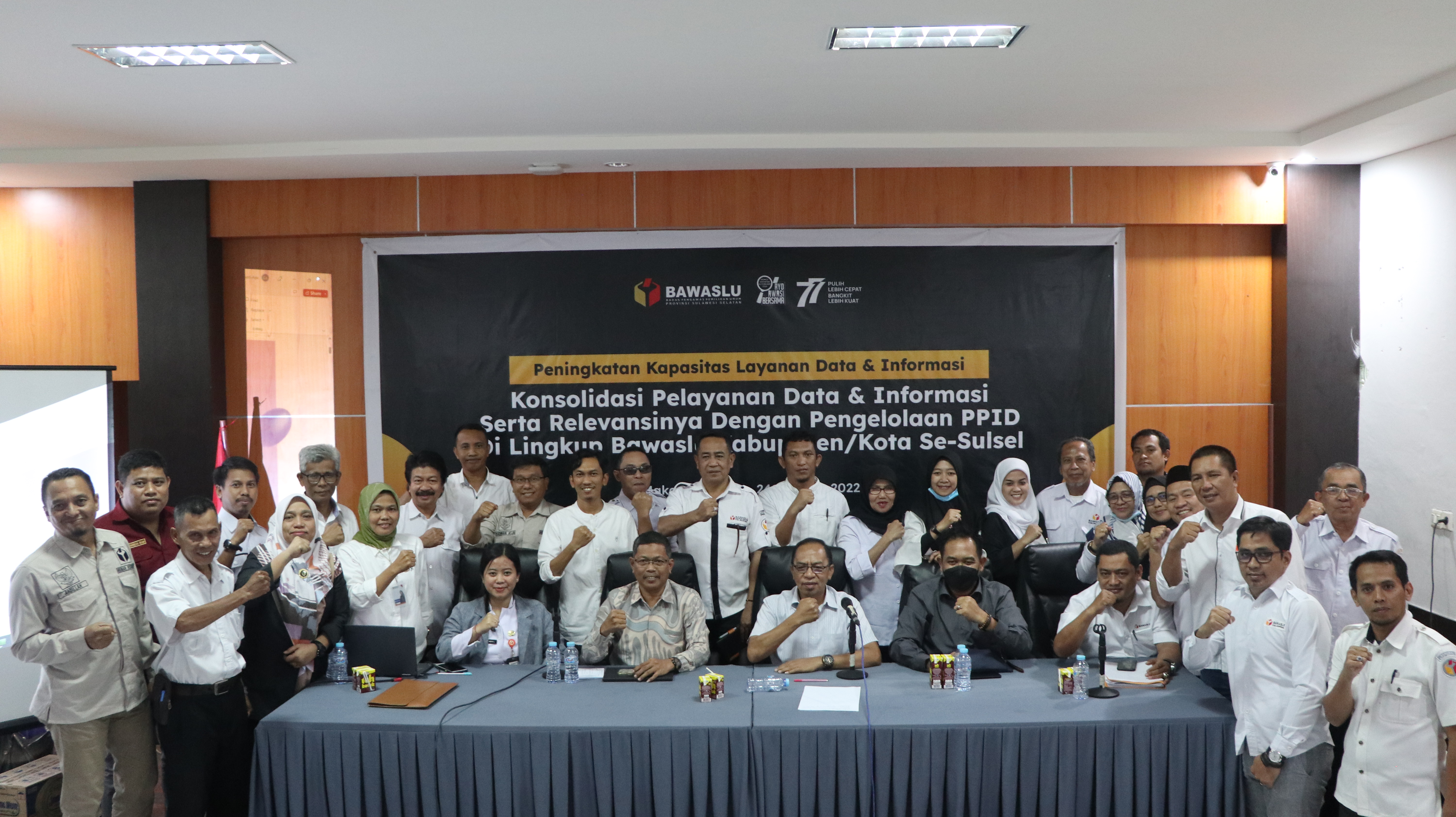 Bawaslu Sidrap Ikuti Kegiatan Peningkatan Kapasitas Layanan Data dan Informasi
