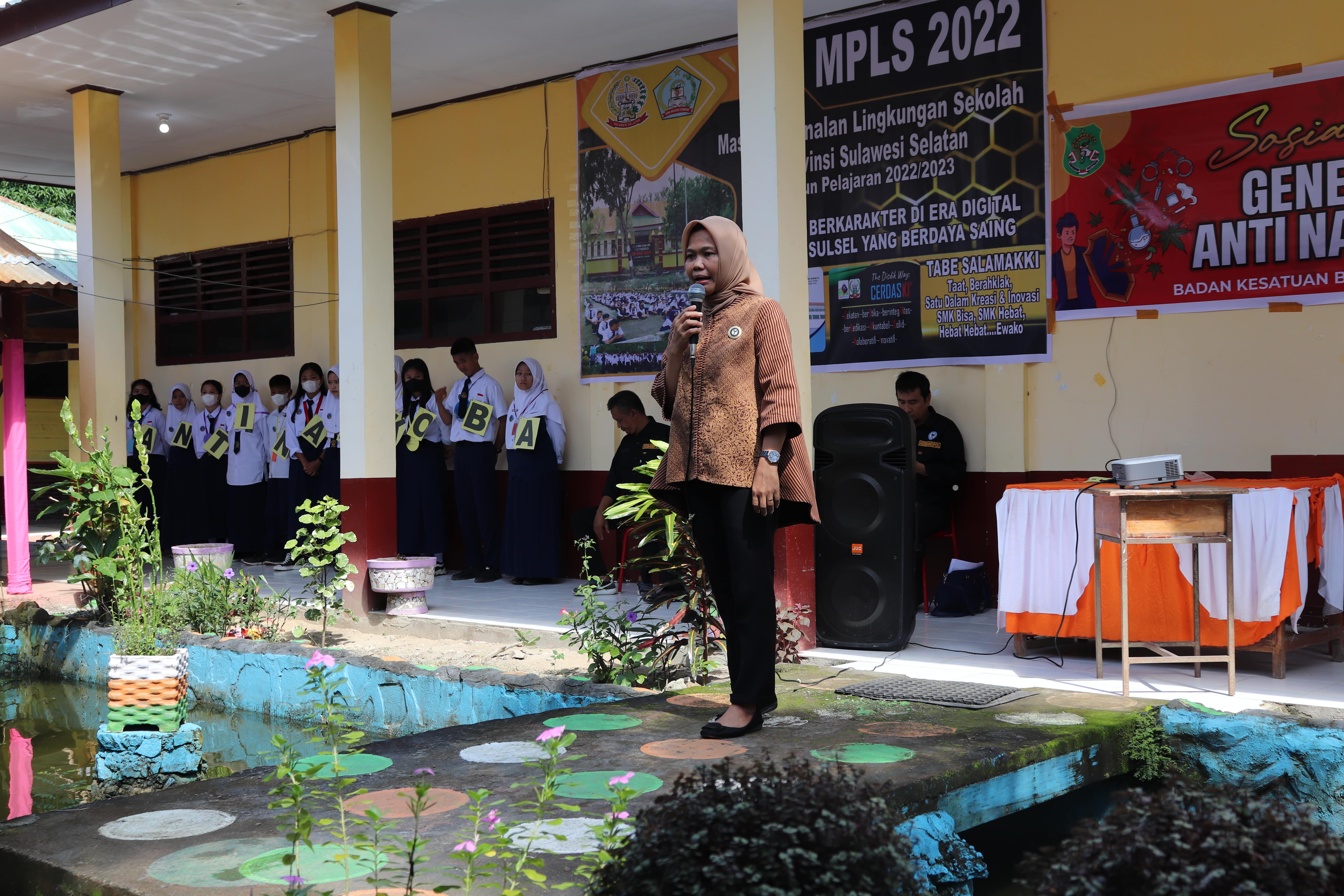 Asma Salam serukan “Tolak Politik Uang” kepada Siswa SMK Negeri 1 Sidrap
