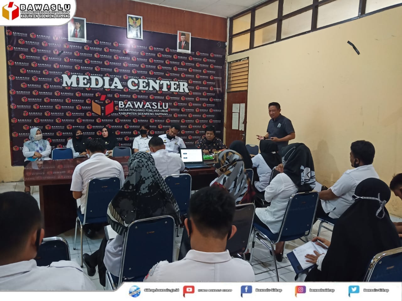 KAJI PERBAWASLU NO. 8 TAHUN 2020 BAWASLU SIDRAP GELAR KEGIATAN TEKNIS PENANGANAN PELANGGARAN PEMILIHAN