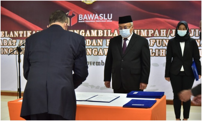 Wujudkan Reformasi Birokrasi, Bawaslu Lantik 257 Pejabat Fungsional dan Administratif