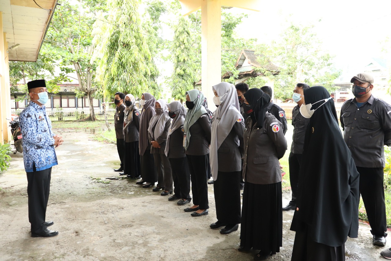 Apel Perdana Pasca Libur Lebaran 1 Syawal 1442 H, ini penyampaian Koorsek Bawaslu Sidrap