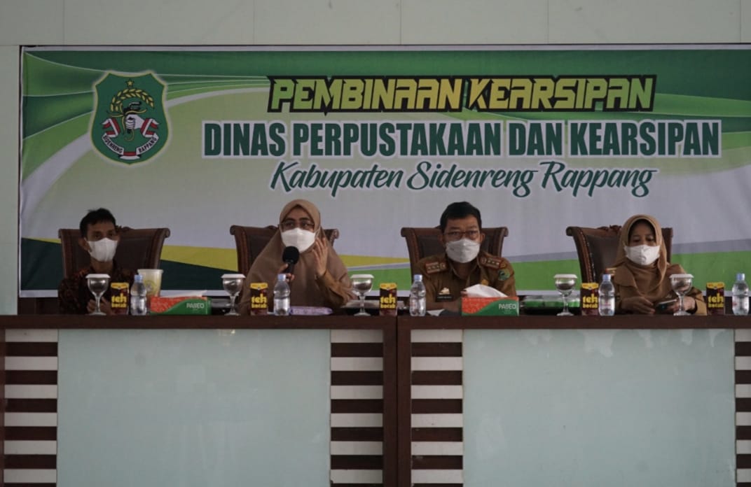 Bawaslu Sidrap Hadir dalam kegiatan Pembinaan Kearsipan Dinas Perpustakaan dan Kearsipan Sidrap