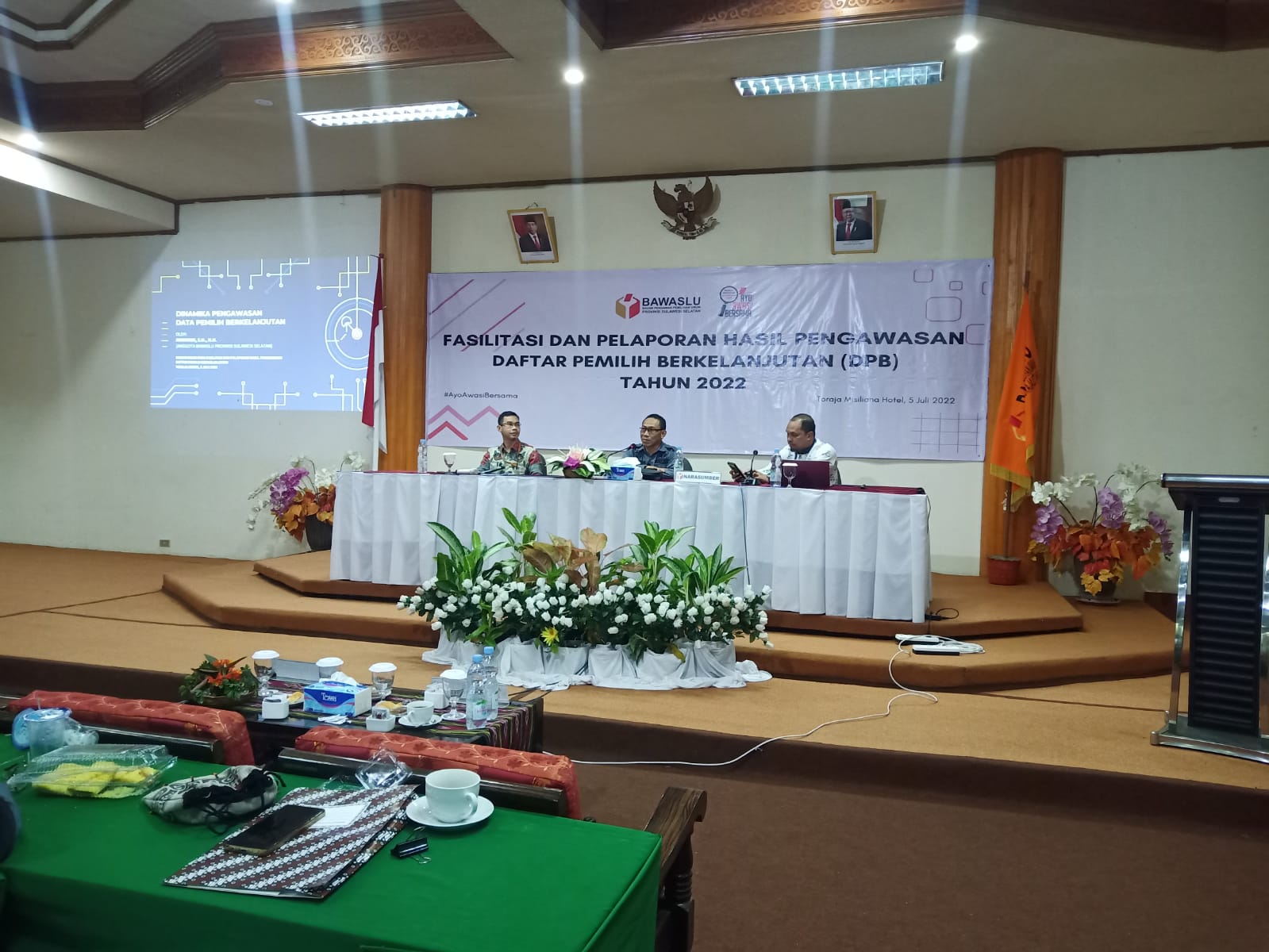 Bawaslu Sidrap Hadiri Kegiatan Fasilitasi dan Pelaporan Hasil Pengawasan DPB