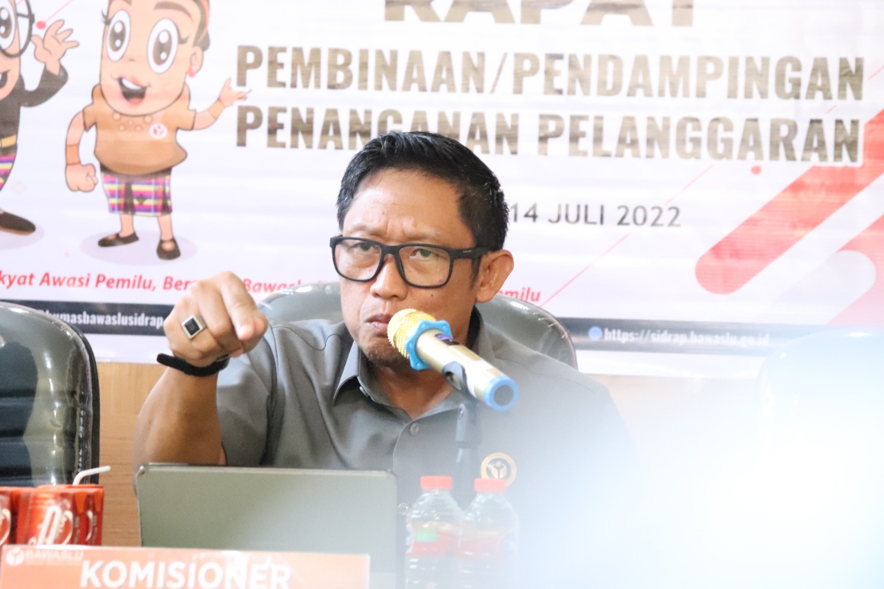 Azry Yusuf Hadir dalam Rapat Pembinaan dan Pendampingan Penanganan Pelanggaran yang di gelar Bawaslu Sidrap