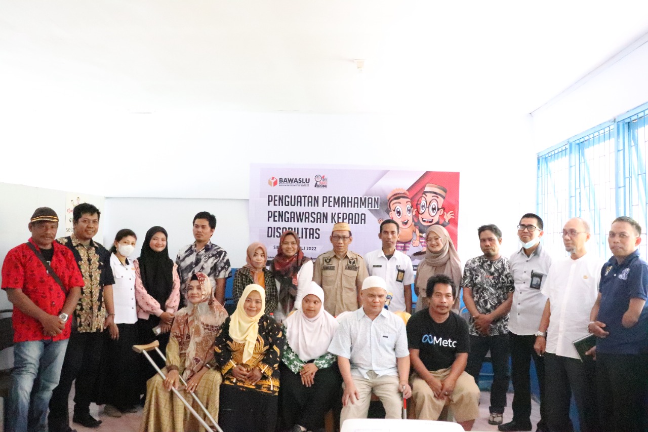 Mengawal Hak Pilih Penyandang Disabilitas, Bawaslu Sidrap Gelar Sosialisasi