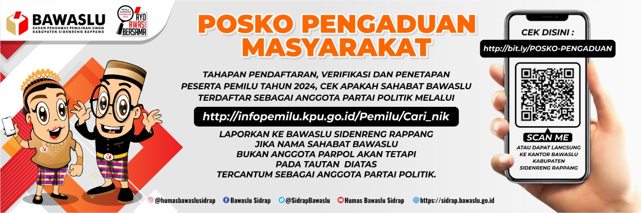 Bawaslu Sidrap Terima Aduan Pencatutan dari Warga Sidrap