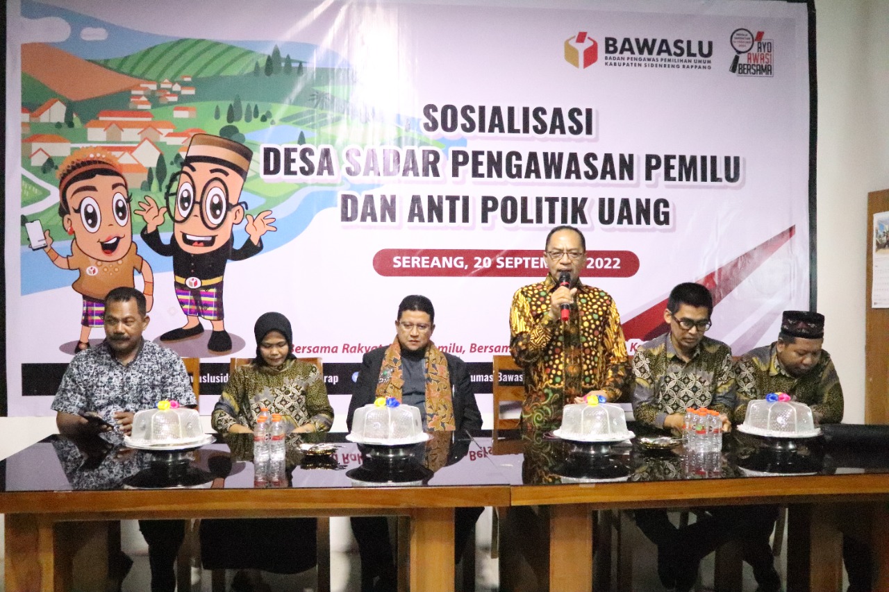 Bawaslu Sidrap Gagas Desa Sadar Pengawasan Pemilu dan Anti Politik Uang