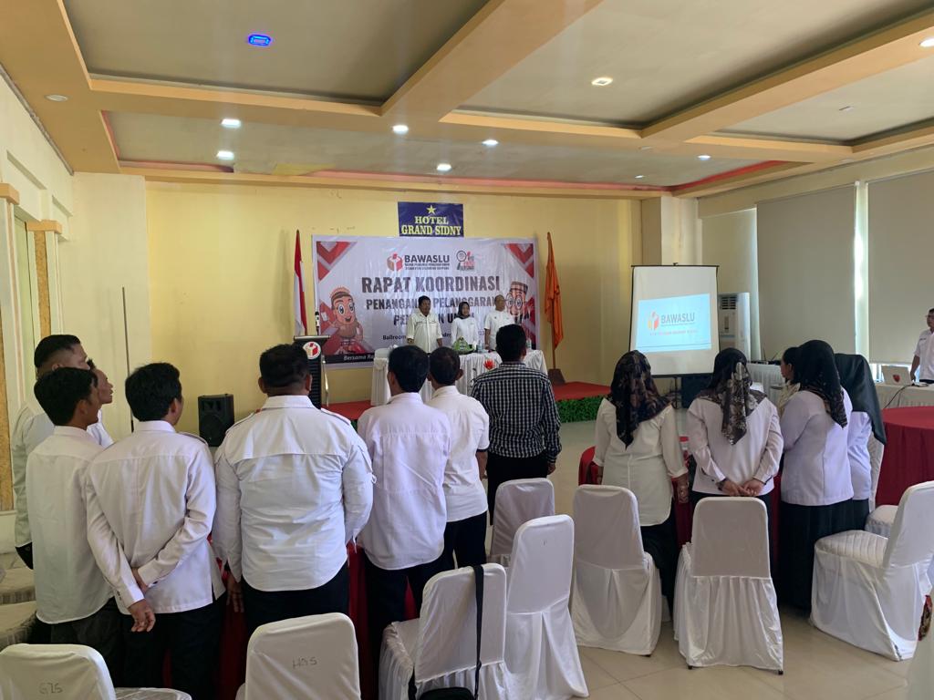 Persiapkan Pemilu 2024, Bawaslu Sidrap Laksanakan Rakor Penanganan Pelanggaran