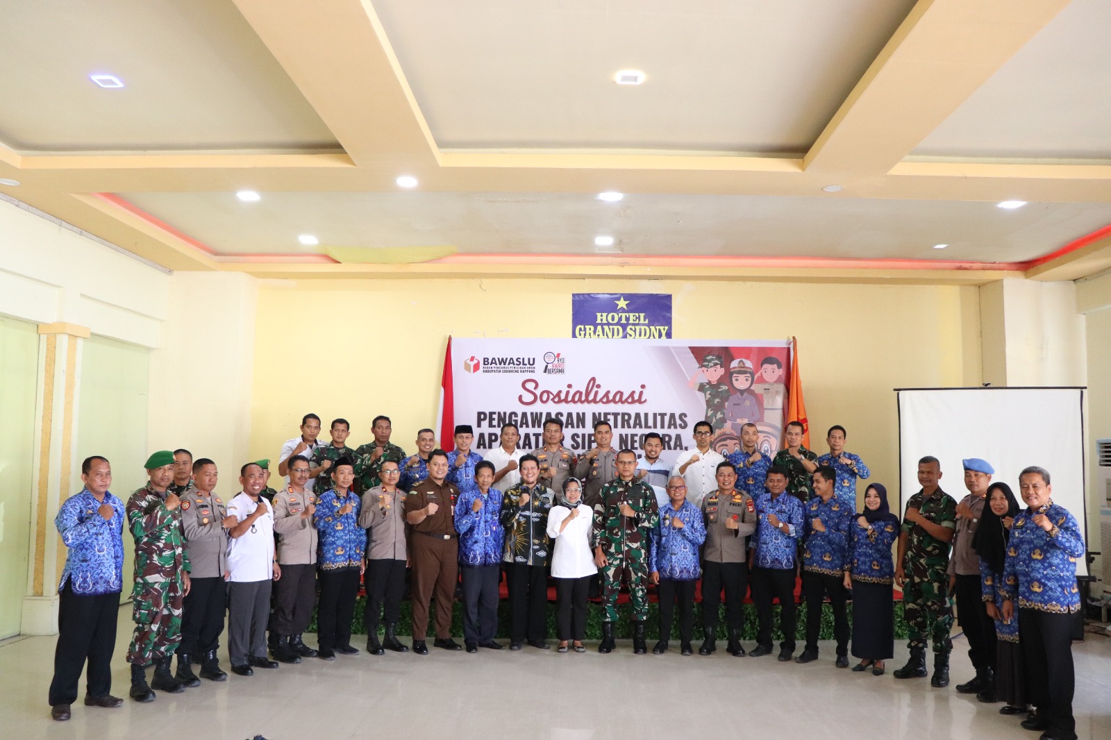 Bawaslu Sidrap Gelar Sosialisasi Netralitas AsN, TNI dan Polri