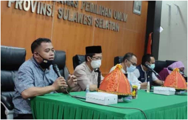 BAWASLU SIDRAP MENGHADIRI RAPAT PEMBAHASAN RKA APBN 2021 DI BAWASLU SULSEL
