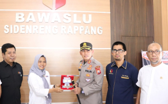 Bawaslu Sidrap terima Kunjungan Kapolres Sidrap