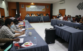 Bawaslu Kabupaten Sidrap Hadiri Rakernis Pengelolaan Kehumasan