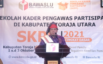 Ketua Bawaslu RI Buka Secara Resmi SKPP Tingkat Dasar 2021 Titik Terakhir Wilayah Sulsel Di Toraja Utara