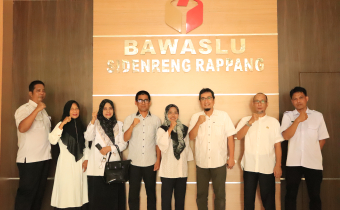Bawaslu Kabupaten Sidenreng Rappang Menerima Kunjungan Kesbangpol Kabupaten Sidrap