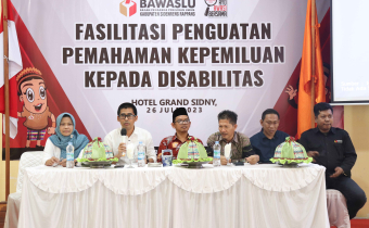 Sediakan Akses Informasi Dan Pemahaman bagi Penyandang Disabilitas, Bawaslu Sidrap Gelar Giat Fasilitasi jelang Pemilu 2024