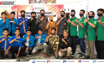BAWASLU SIDRAP GELAR SOSIALISASI PRODUK HUKUM YANG MENGHADIRKAN OKP SE-KABUPATEN SIDRAP