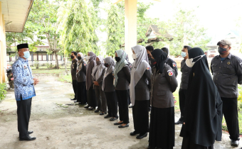 Apel Perdana Pasca Libur Lebaran 1 Syawal 1442 H, ini penyampaian Koorsek Bawaslu Sidrap