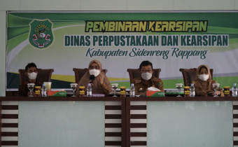 Bawaslu Sidrap Hadir dalam kegiatan Pembinaan Kearsipan Dinas Perpustakaan dan Kearsipan Sidrap