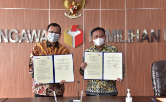 Kembangkan Kualitas Penegakan Hukum Pemilu, Bawaslu dan APHTN- HAN Tandatangani Nota Kesepahaman