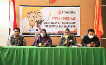 Bawaslu Sidrap gelar Rakor Pengelolaan Ketatausahaan, Persuratan dan Kearsipan