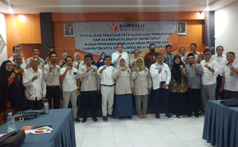 Bawaslu Sidrap Hadiri Kegiatan Sosialisasi Penataan Ketatausahaan, Persuratan dan Kearsipan
