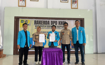 Bawaslu Sidrap Teken MoU bersama KNPI SIdrap