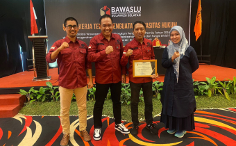 <strong>Bawaslu Sidrap hadiri Rakernis Penguatan Kapasitas Hukum</strong>