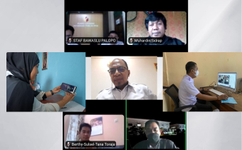 Koordiv HPP Bawaslu Sidrap Ikuti Rakor Penyusunan Laporan Akhir Divisi Hukum