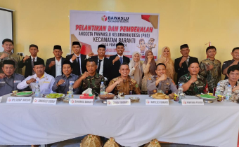 Hadir di Pelantikan Panwaslu Kelurahan/Desa Ini Pesan Muhardin